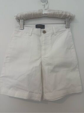 Polo by Ralph Lauren White Cotton Bermuda Shorts